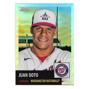 Juan Soto Autographed 2017 Bowman Chrome Draft Refractor