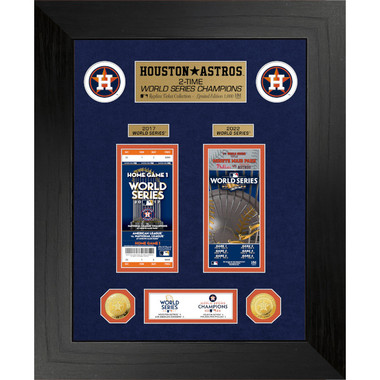 Framed MLB World Series Champions Tickets