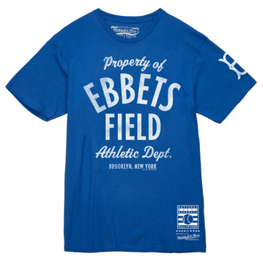 Men’s Mitchell & Ness Property Of Ebbets Field Royal T-Shirt