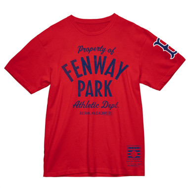 Men’s Mitchell & Ness Property of Fenway Park Red T-Shirt