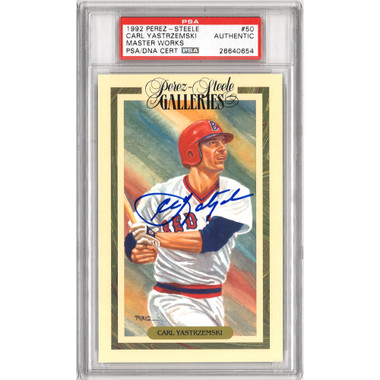 Framed Carl Yastrzemski Boston Red Sox Autographed Gray Mitchell