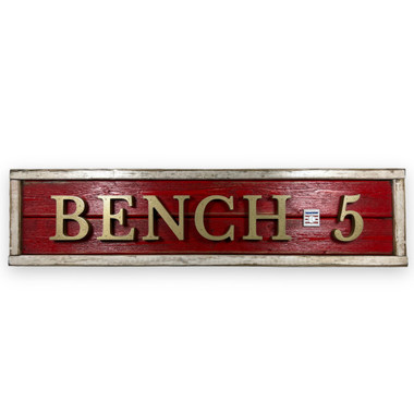 Johnny Bench Hall of Fame Distressed Wood 25 Inch Classic Name & Number Framed Sign