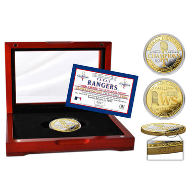 Texas Rangers 2023 World Series Champions Two-Tone Mint Coin Ltd Ed of 2,023