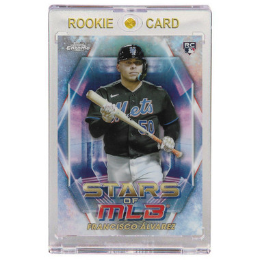 Francisco Alvarez New York Mets 2023 Topps Chrome Stars of MLB # 50 Rookie Card