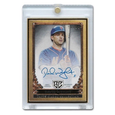 David Wright Autographed Card 2023 Topps Gilded Gallery of Gold #GOG-DW Ltd Ed of 50