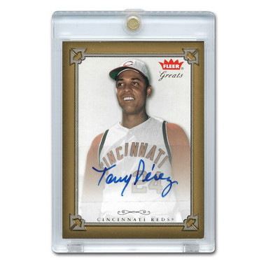 Tony Perez Autographed Card 2004 Fleer Greats of the Game