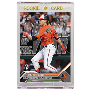 Gunnar Henderson Baltimore Orioles 2023 Topps Now AL ROY # OS10 Rookie Card