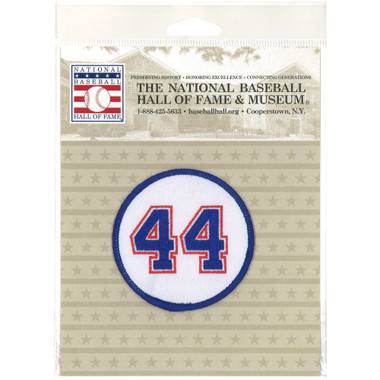 Hank Aaron # 44 Jersey Number Embroidered Patch