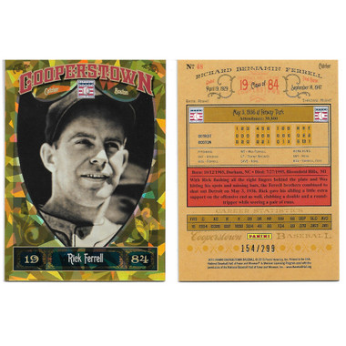 Rick Ferrell 2013 Panini Cooperstown Crystal # 48 Ltd Ed of 299