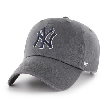 Men’s ’47 Brand New York Yankees Dark Grey Clean Up Adjustable Cap