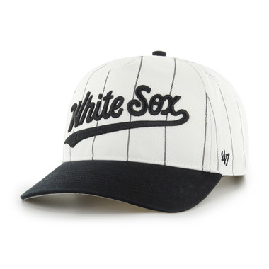 Men’s ’47 Chicago White Sox Double Header White Pinstripe Hitch Adjustable Cap