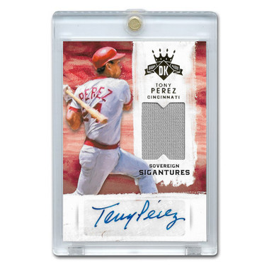 Tony Perez Autographed Card 2016 Panini Diamond Kings Sovereign Signatures #SS-P Ltd Ed of 20