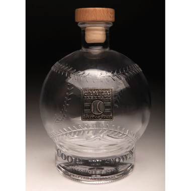 Cooperstown Distillery Baseball Hall of Fame Logo 750 ml Baseball Decanter