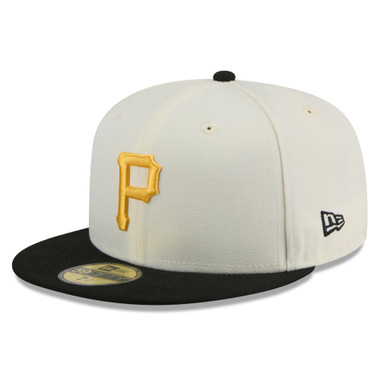 Men’s New Era Pittsburgh Pirates Chrome White and Black 59FIFTY Fitted Cap