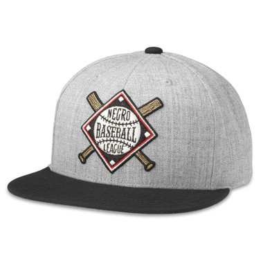 Men’s American Needle Negro Baseball League Archive Grey and Black Snapback Adjustable Cap