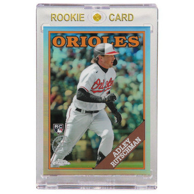 Adley Rutschman 2023 Topps Chrome Update Refractor 35th Anniversary '88 # CU19 Rookie Card