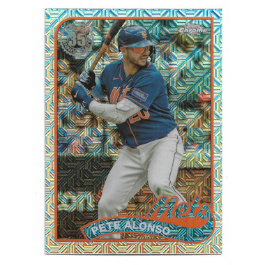 Pete Alonso 2024 Topps Series 1 35th 1989 Silver Pack Chrome # 27