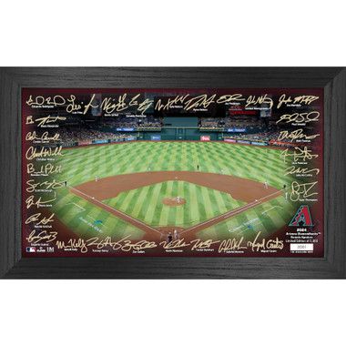 Highland Mint Arizona Diamondbacks 2024 Framed 12 x 20 Signature Field