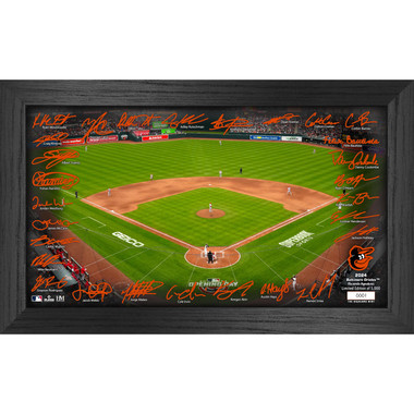 Highland Mint Baltimore Orioles 2024 Framed 12 x 20 Signature Field