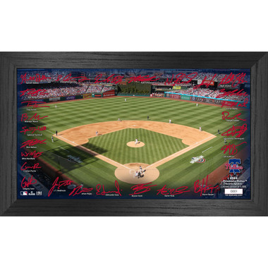 Highland Mint Philadelphia Phillies 2024 Framed 12 x 20 Signature Field