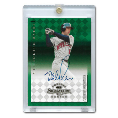 Todd Walker Autographed Card 1998 Donruss Signature Millenium Marks