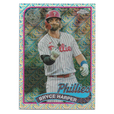 Bryce Harper 2024 Topps Series 1 35th 1989 Silver Pack Chrome # 48