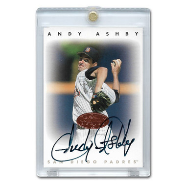 Andy Ashby Autographed Card 1996 Leaf Signature Series Bronze
