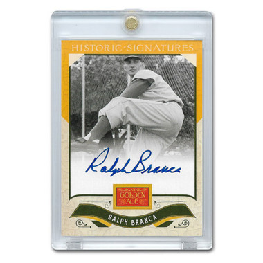 Ralph Branca Autographed Card 2012 Panini Golden Age Historic Signatures # RBR