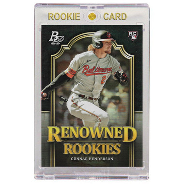 Gunnar Henderson Baltimore Orioles 2023 Bowman Platinum Renowned Rookies # 1 Rookie Card