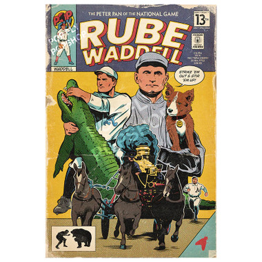 Rube Waddell Pop Fly 2024 7" x 10.5" Limited Edition Art Print #158 Ltd Ed of 250