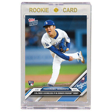 Yoshinubu Yakamoto Los Angeles Dodgers 2024 Topps Now # 24 Rookie Card