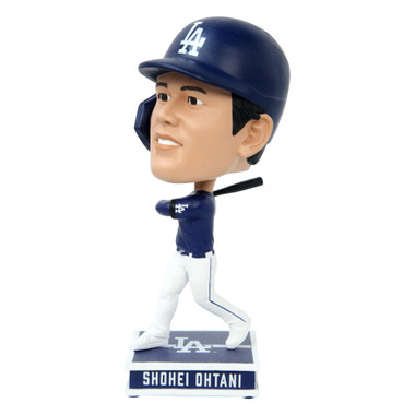 Shohei Ohtani 2024 Los Angeles Dodgers Blue Alternate Jersey Square Base Bighead Bobblehead