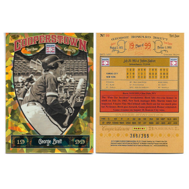 George Brett 2013 Panini Cooperstown Crystal # 99 Ltd Ed of 299