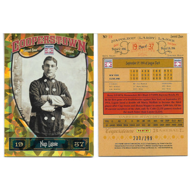 Nap Lajoie 2013 Panini Cooperstown Crystal # 19 Ltd Ed of 299