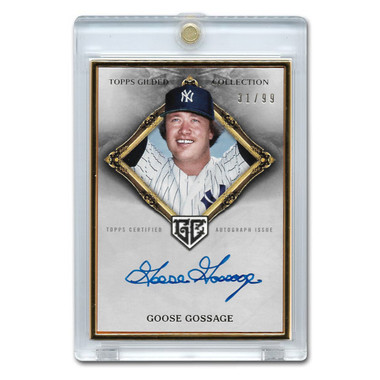 Goose Gossage Autographed Card 2023 Topps Gilded Collection Gold Framed Hall of Famers Ltd Ed of 99