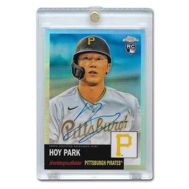 Hoy Park Autographed Card 2022 Topps Chrome Platinum Anniversary Refractor # CPA-HP Rookie Card Ltd Ed of 199