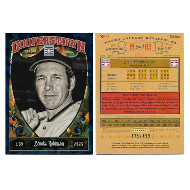 Brooks Robinson 2013 Panini Cooperstown Blue Crystal # 78 Ltd Ed of 499