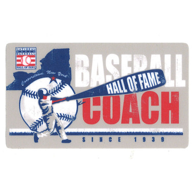 Baseball Hall of Fame HOF Coach Vinyl Decal