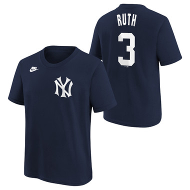 Youth Nike Babe Ruth New York Yankees Navy Name & Number T-Shirt 2024
