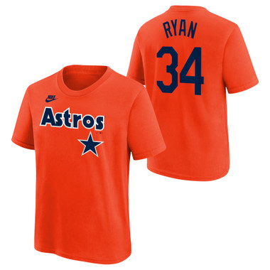 Youth Nike Nolan Ryan Houston Astros Orange Name & Number T-Shirt