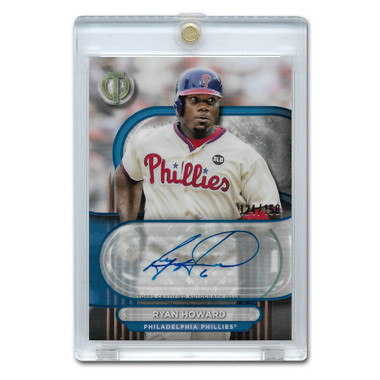 Ryan Howard Autographed Card 2024 Topps Tribute Blue # TA-RH Ltd Ed of 150