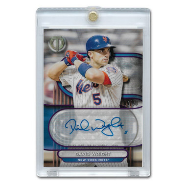 David Wright Autographed Card 2024 Topps Tribute Purple # TA-DW Ltd Ed of 50