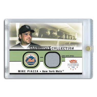 Mike Piazza 2002 Fleer Platinum Clubhouse Collection Game Jersey