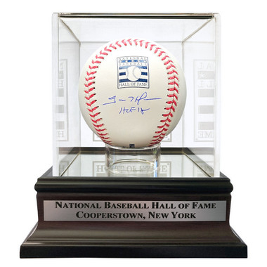 Trevor Hoffman Autographed Hall of Fame Logo Baseball with HOF 18 Inscription with Case (JSA)