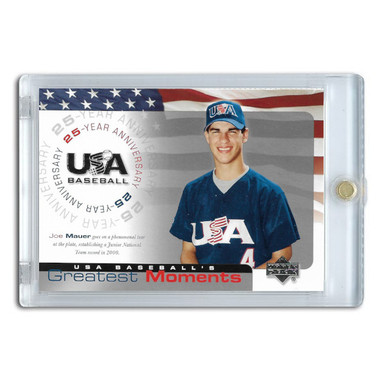 Joe Mauer 2001 Upper Deck Team USA # 200 Pre-Rookie Card