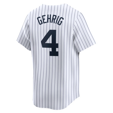 Men’s Lou Gehrig Nike Vapor Premier Limited New York Yankees Home Replica Jersey