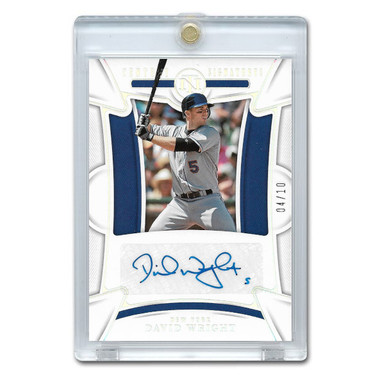 David Wright Autographed Card 2023 Panini National Treasures Century Signature Holo Silver #CS-DW Ltd Ed of 10