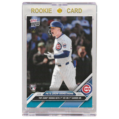 Pete Crow-Armstrong Chicago Cubs 2024 Topps Now Blue # 118 Rookie Card Ltd Ed of 49