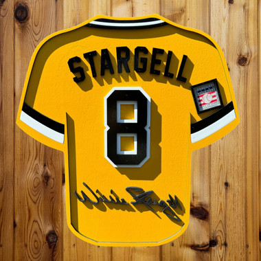 Willie Stargell 3D Signature Wood Jersey 19 x 18 Wall Sign (yellow)