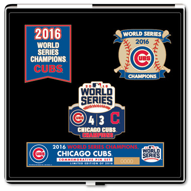 2016 Chicago Cubs World Series Champions Limited Edition Pin Set